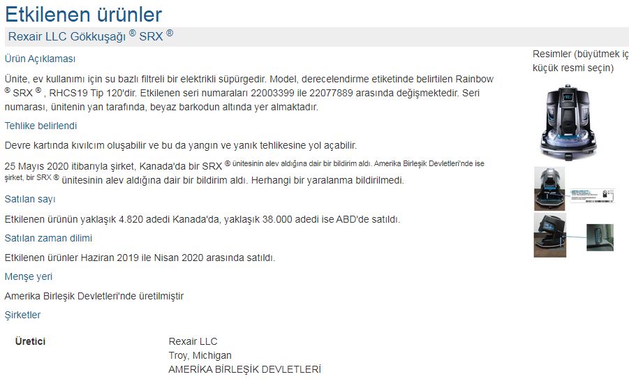 RA�NBOW SRX �cretsiz par�a de�i�tirme ve geri �a��rma program�(KANADA VE ABD)